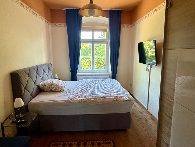 Ferienwohnung in Biendorf - Schloss Gersdorf - Schlafzimmer