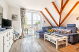 Ferienwohnung in Niendorf/Ostsee - Residenz Niendorf mit Meerblick - Wohnzimmer