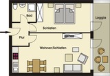 Ferienwohnung in Scharbeutz - Haus Meeresstrand - App. 313 - Grundriss
