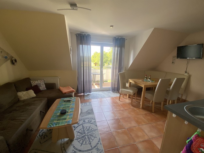 Ferienwohnung in Ostseeheilbad Zingst - B&ouml;ttcher - Wohn-K&uuml;che