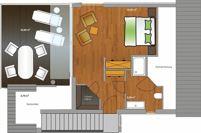 Ferienhaus in Neustadt - KYST 54&deg;10 Floating Home 1 - Bild 13