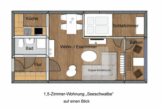 Ferienwohnung in Wendtorf - Whg. Seeschwalbe - Haus Nordlichter - Bild 9
