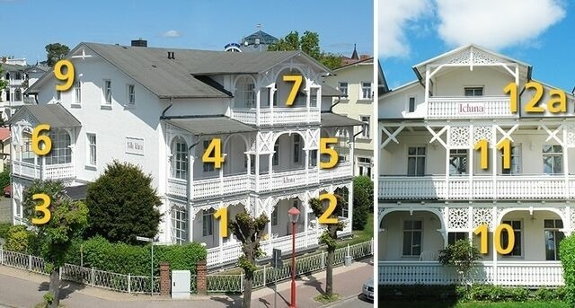 Ferienwohnung in Binz - Villa Iduna / Ferienwohnung No. 8 - 2. OG ohne Balkon - Bild 18