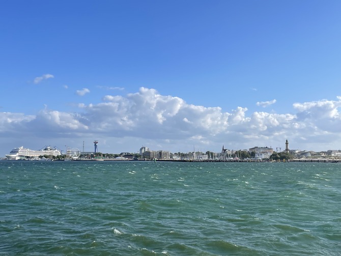 Ferienwohnung in Rostock - Zur großen Strandperle - Blick auf Warnemünde