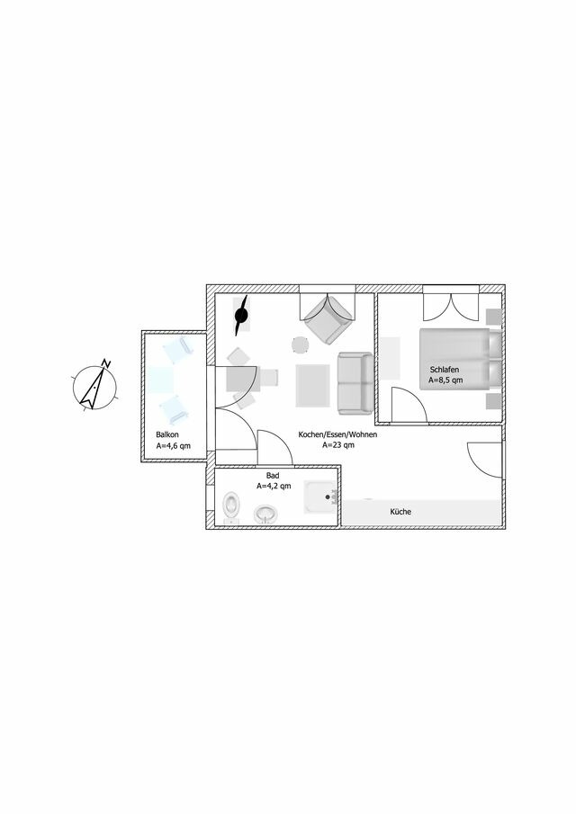 Ferienwohnung in Gr&ouml;mitz - Stettiner Stra&szlig;e 7 - Whg. 6 - Bild 9