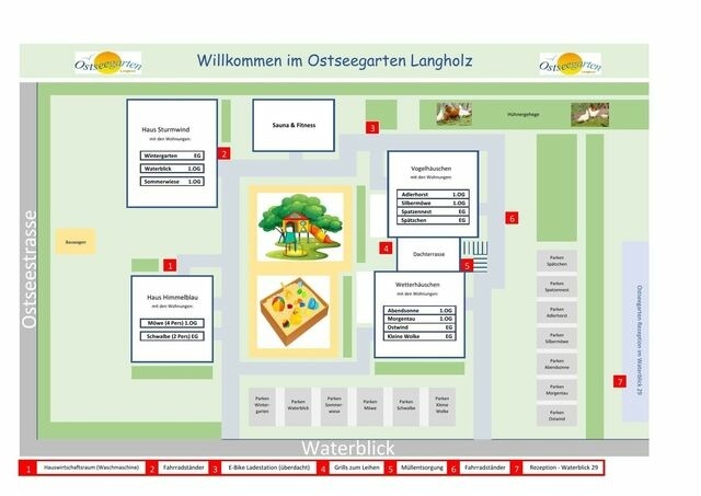 Ferienwohnung in Waabs - Ostseegarten Langholz - Ferienwohnung Möwe für bis zu 4 Personen - Bild 15