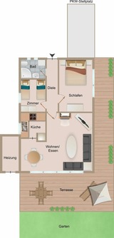 Bungalow in Lensterstrand - Bungalow Nr. 15 "Strandhafer" - Bild 6