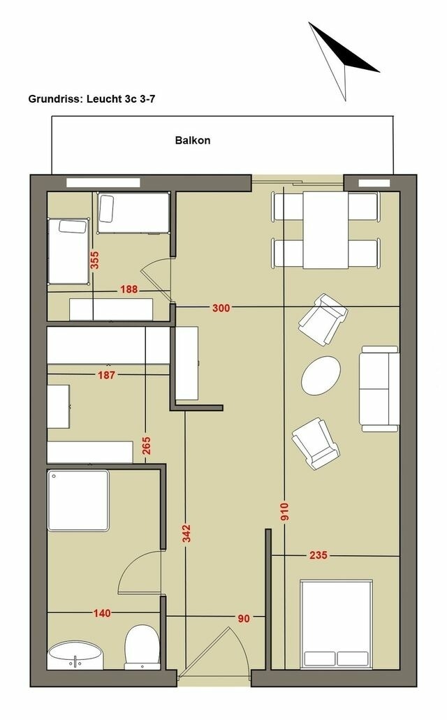 Ferienwohnung in Kellenhusen - Strandappartements am Leuchtturmweg Leuchtturmblick - Bild 22