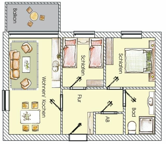 Ferienwohnung in Ahlbeck - (Brise) Haus Miramar App. 22 - Bild 17
