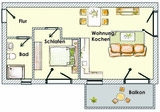Ferienwohnung in Seebad Heringsdorf - (Brise) Stadtvilla Blumenhof App. 09 - Bild 7