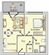 Ferienwohnung in Seebad Heringsdorf - (Brise) D&uuml;nenhaus Christa App. 06 - Bild 8