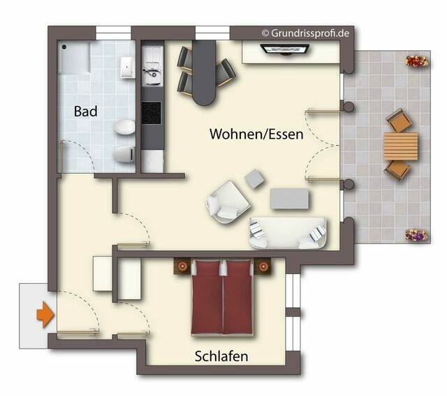 Ferienwohnung in Seebad Bansin - (Brise) Seeresidenz Haus Baltic App. 2.2 - Bild 17